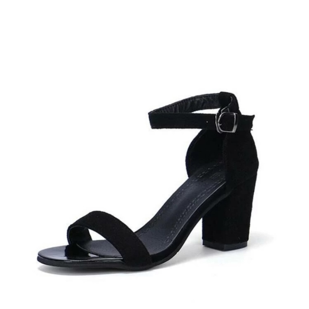 Black Block Heels